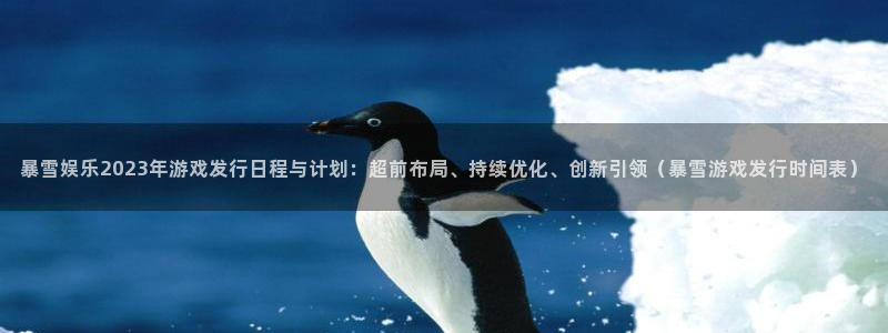 广州im电竞网络科技有限公司电话：暴雪娱乐2023年游戏发行日程与计划：超前布局、持续优化、创新引领（暴雪游戏发行时间表）